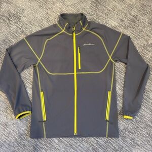 Eddie Bauer First Ascent Soft Shell Jacket Mens Small Zip Up Coat
